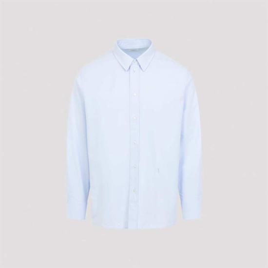  생로랑 긴팔 셔츠 Saint Laurent 셔츠 블루 블랑