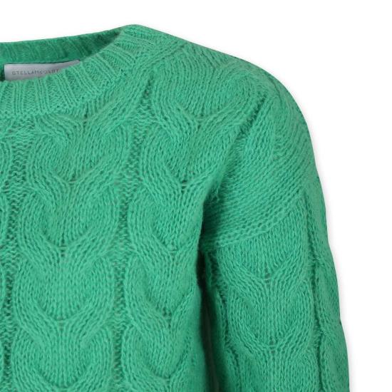  [키즈] 스텔라 맥카트니 풀오버 스텔라 매카트니 아동용 스웨터 (녹색) - STELLA MCCARTNEY