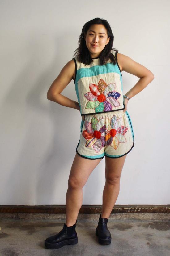  카린 민소매 티셔츠 칼린 타이백 탱크탑 - CARLEEN