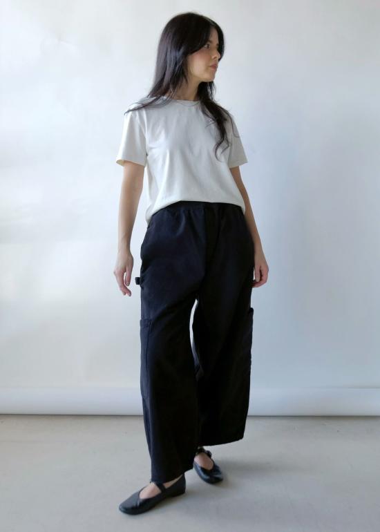  밀스 크롭 팬츠 식사 셰프 판트