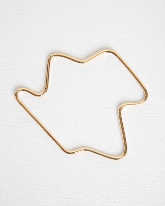  Faux Real 커프스 링크/타이 홀더 가짜/진짜 스트레스 받은 금 팔찌 - OTHER BRANDS