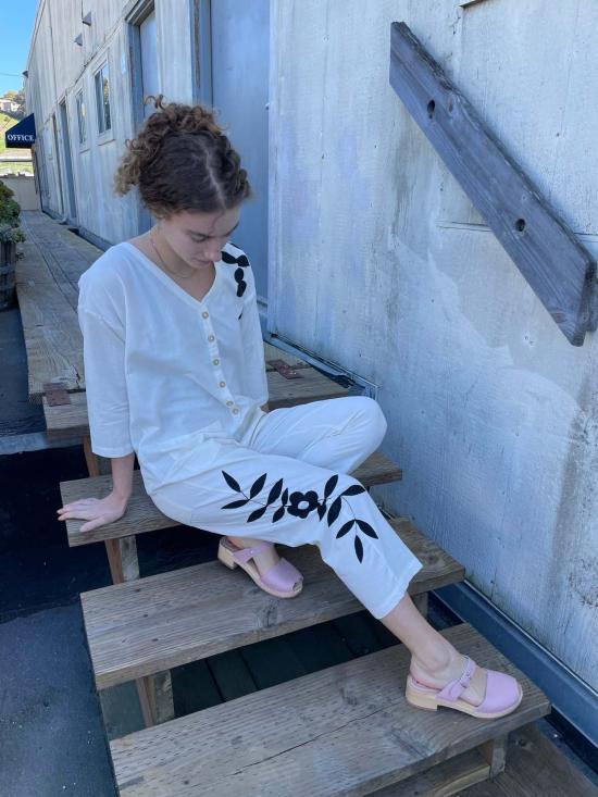  Happy French Gang 점프수트 해피 프렌치 갱 핸드페인팅  크림 - OTHER BRANDS