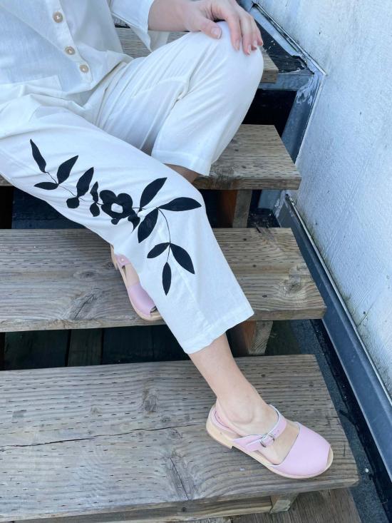  해피 프렌치 갱 점프수트 핸드페인팅  크림 - HAPPY FRENCH GANG