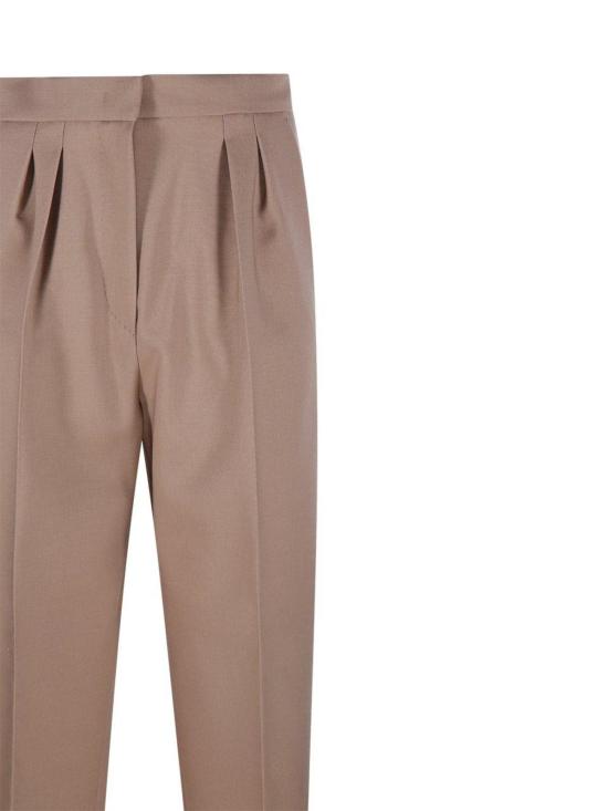  막스마라 스트레이트 팬츠 막스 마라 베르바노 브라운 팬츠 - MAX MARA