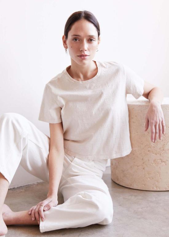  It Is Well L.A. 반팔 티셔츠 잇 이즈 웰 L.A. 크롭 티 - OTHER BRANDS