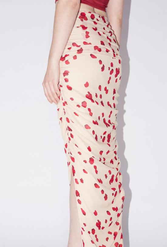  샘디 롱 스커트 사엠디 쉬폰 스커트 누드/로즈 - SAEMDI