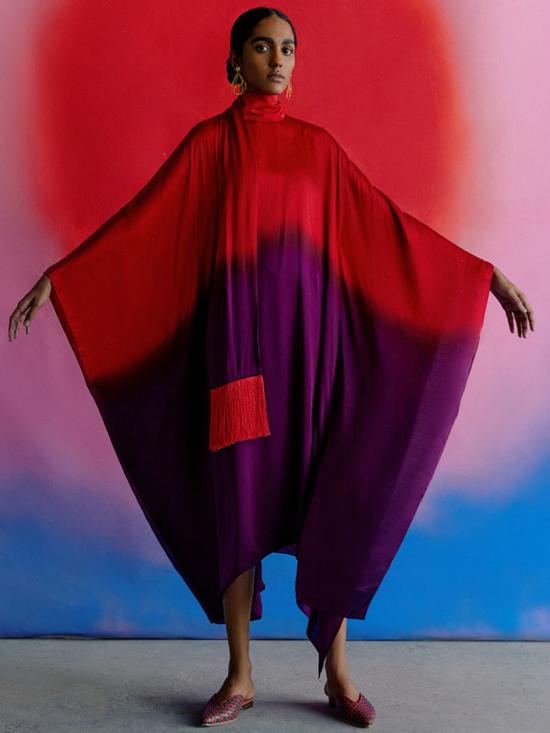  이키비 숏 원피스 레헤리야 라운드 칼라 드레스 - IKKIVI