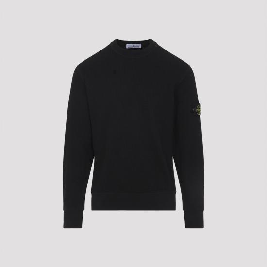  스톤 아일랜드 긴팔 티셔츠 스웨트셔츠 블랙 - STONE ISLAND