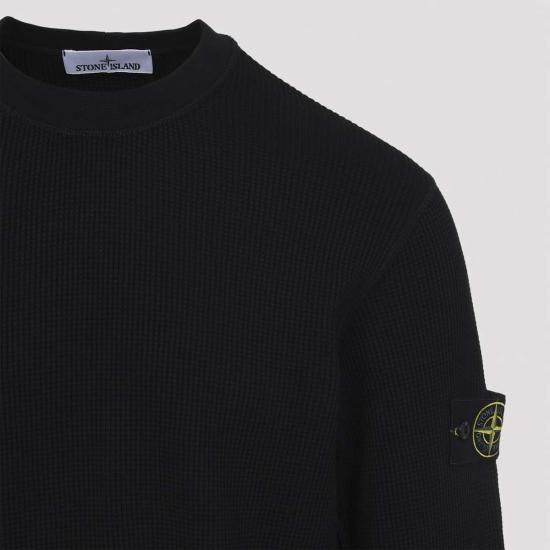  스톤 아일랜드 긴팔 티셔츠 스웨트셔츠 블랙 - STONE ISLAND