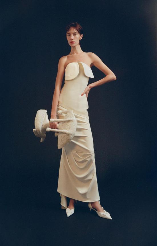  루이자 에 라 루나 롱 스커트 Luisa Et La Luna 코랄리 스커트 바닐라 - LUISA ET LA LUNA