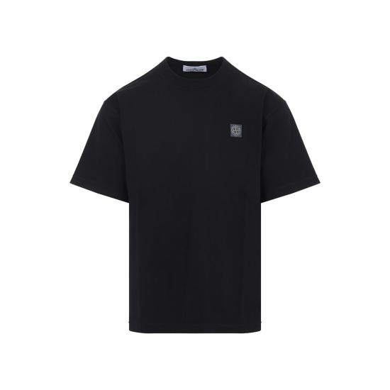  스톤 아일랜드 반팔 티셔츠 블랙 - STONE ISLAND