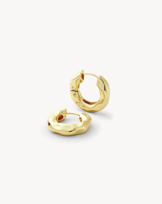  마체테 이어링 웨이브 청키 후프 골드 - MACHETE