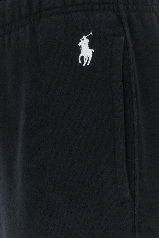  랄프 로렌 스트레이트 팬츠 코튼 블렌드 조거 팬츠 (블랙) - RALPH LAUREN