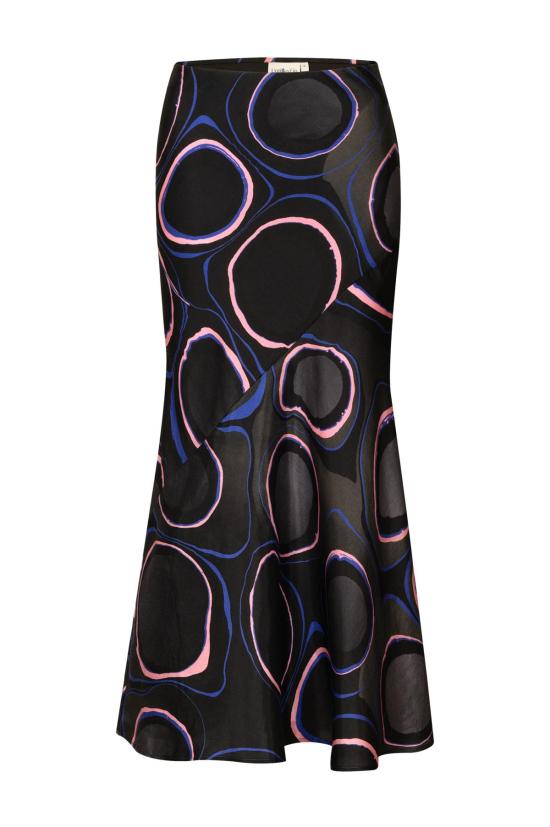  언타이틀드 인 모션 미디 스커트 제목 없음 움직임 렐라키 스커트 흑요석