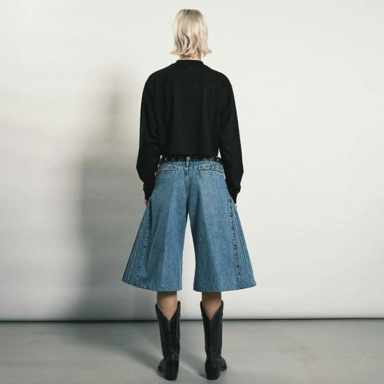  타나카 데님 숏팬츠 진 반바지 - TANAKA