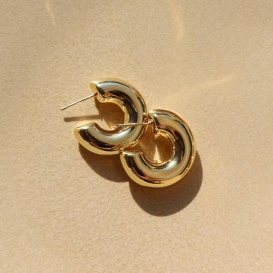  Token Jewelry 이어링 토큰 주얼리 클라우드 후프 14k 골드필드 - OTHER BRANDS