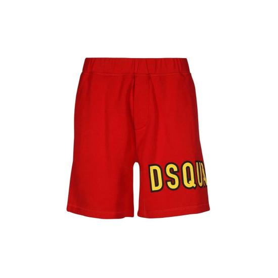  디스퀘어드2 숏팬츠 Dsquared2 코튼 로고 쇼츠 레드