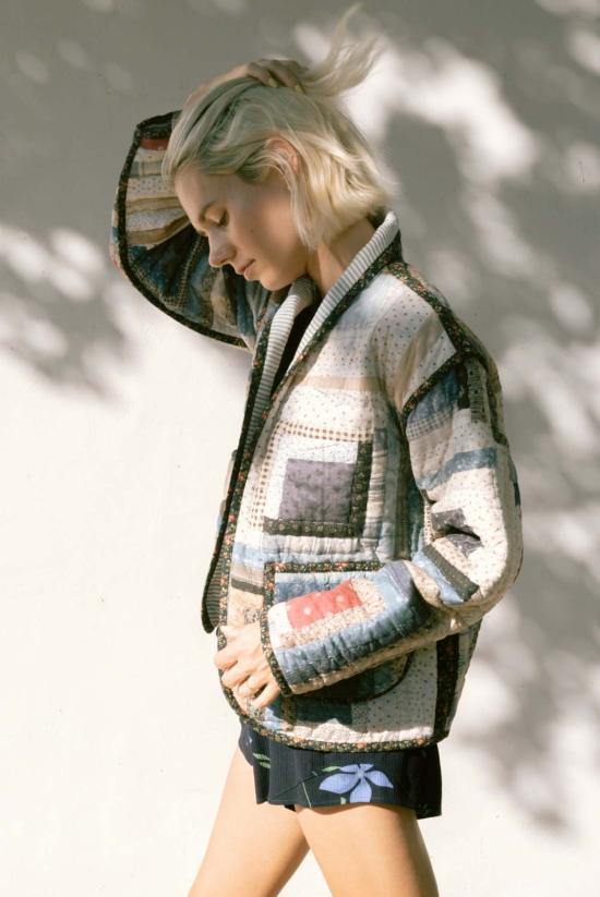  제스 미니 코트 주니퍼 크롭  인디고 블루 - JESS MEANY