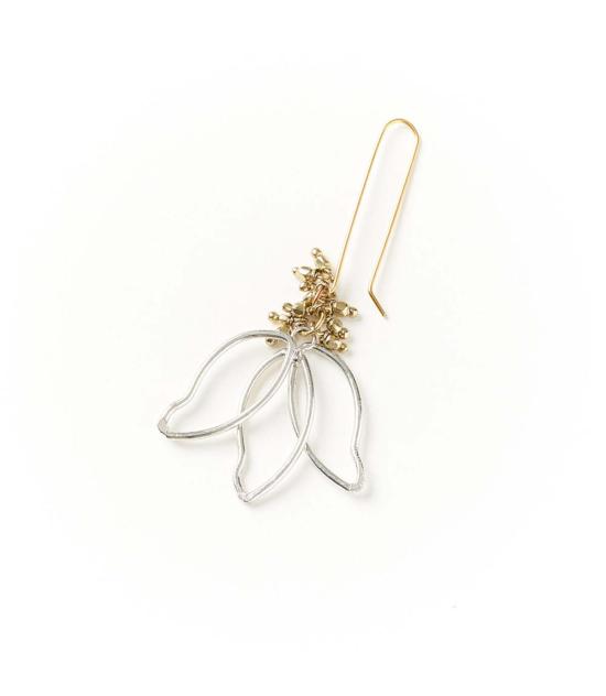  마트르 부미 이어링 카이라비니 연꽃잎 드롭 귀걸이 실버 골드 - MATR BOOMIE