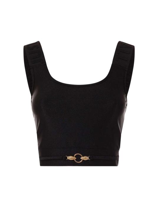  로베르토 카발리 트레이닝 티셔츠 저스트 카발리  블랙