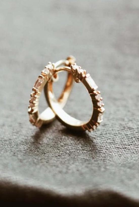  Charme Silkiner 이어링 샤르메 실키너 다이아몬드 후프 귀걸이