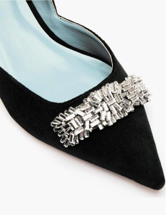  프란체스 발렌타인 힐/펌프스 프랜시스 발렌타인 폴라 벨벳 펌프스 블랙 - FRANCES VALENTINE