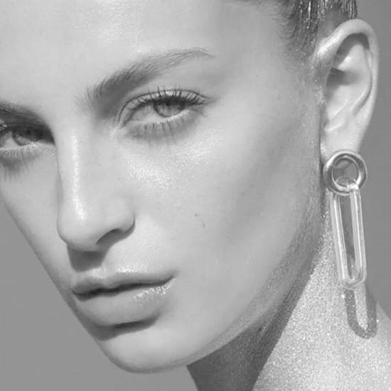  제인 다렌스부르그 이어링 제인 다렌스버그 원형 타원형 은색