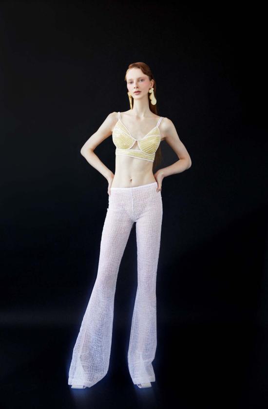  Luisa et La Luna 스트레이트 팬츠 Luisa Et La Luna 넵튠 팬츠 블랑