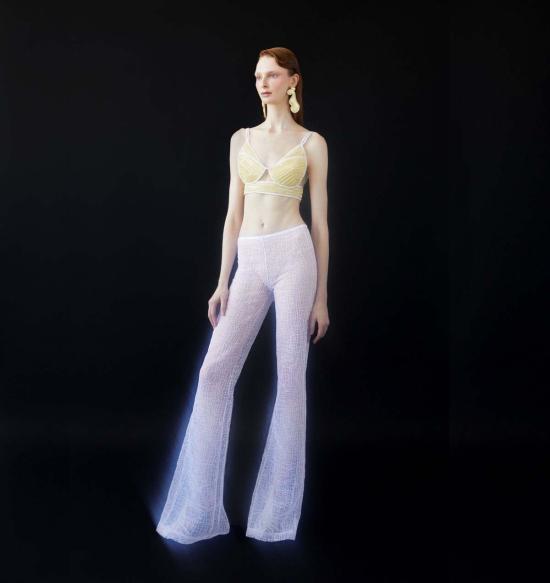  Luisa et La Luna 스트레이트 팬츠 Luisa Et La Luna 넵튠 팬츠 블랑 - OTHER BRANDS