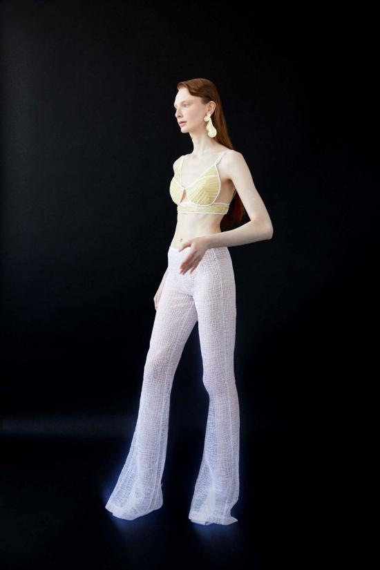  Luisa et La Luna 스트레이트 팬츠 Luisa Et La Luna 넵튠 팬츠 블랑 - OTHER BRANDS