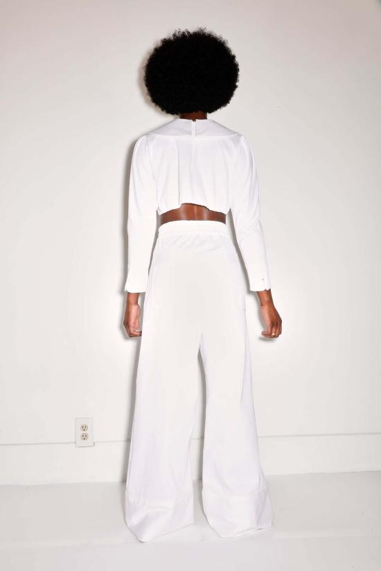  OLIVIA LATINOVICH 스트레이트 팬츠 올리비아 라티노비치 한셀 팬츠 화이트 - OTHER BRANDS