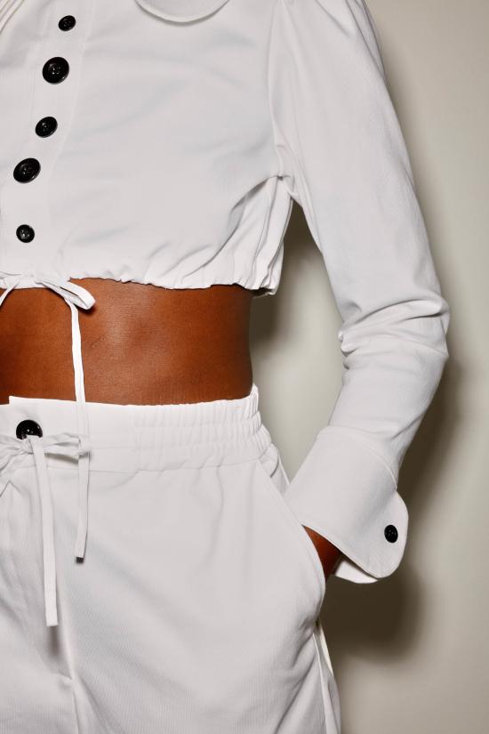  OLIVIA LATINOVICH 스트레이트 팬츠 올리비아 라티노비치 한셀 팬츠 화이트 - OTHER BRANDS