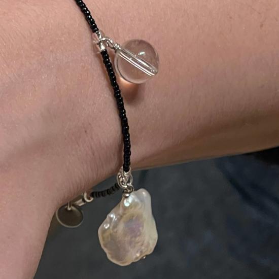  씨 앤 패턴 팔찌 바다 + 패턴 보석 참