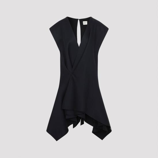  케이트 숏 원피스 Khaite 메리스 미니 드레스 블랙 - KHAITE