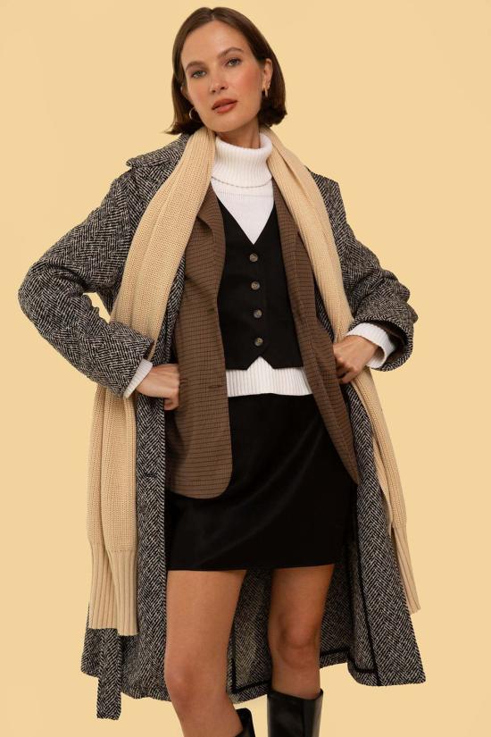  Whimsy + Row 트렌치 코트 윔지 + 로우 에밀리아 코트 블랙/화이트 - OTHER BRANDS