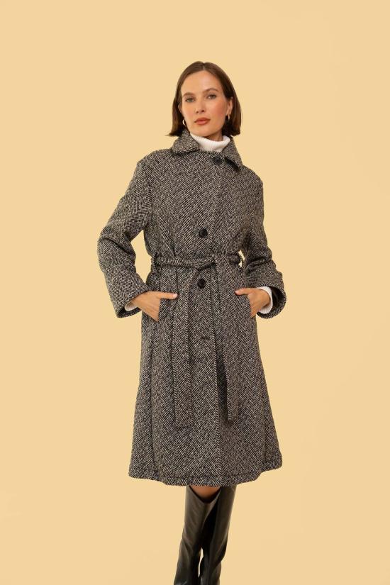  Whimsy + Row 트렌치 코트 윔지 + 로우 에밀리아 코트 블랙/화이트 - OTHER BRANDS