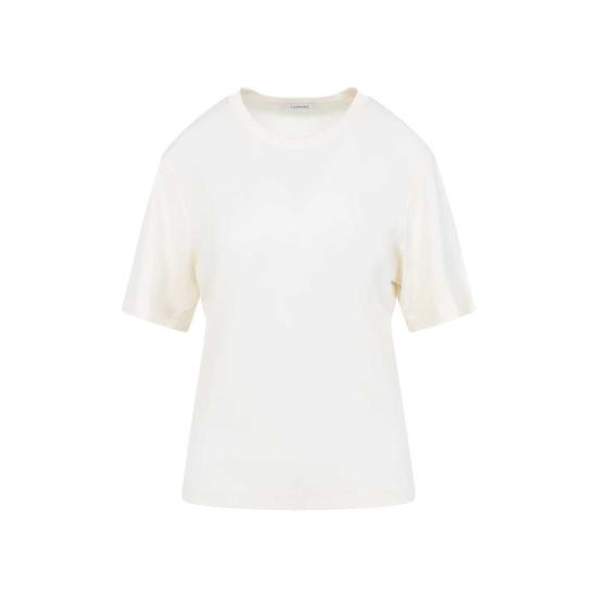  르메르 반팔 티셔츠 리브 티셔츠 라이트 크림 - LEMAIRE