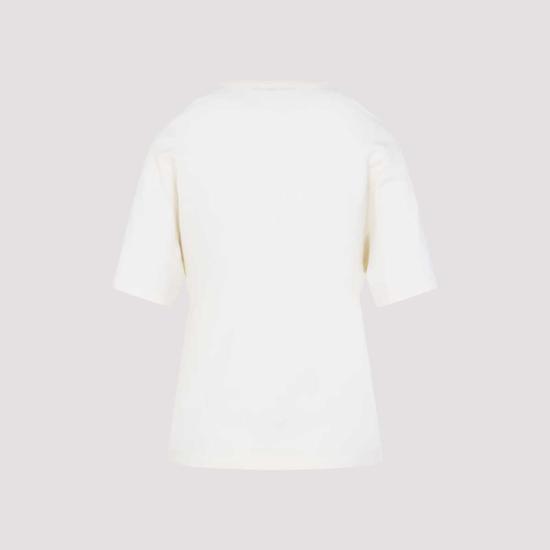  르메르 반팔 티셔츠 리브 티셔츠 라이트 크림 - LEMAIRE