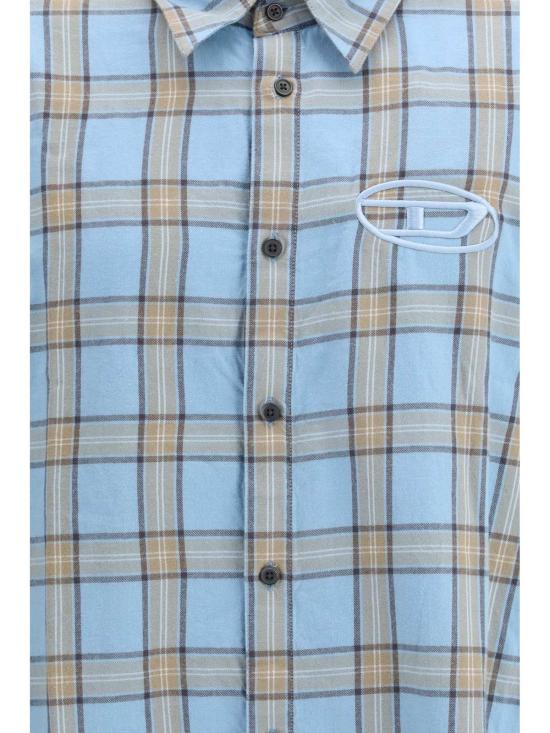  디젤 긴팔 셔츠 긴팔 체크 - DIESEL