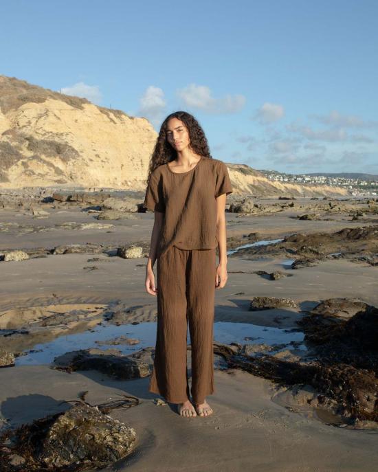  Honest Cotton 스트레이트 팬츠 어니스트 코튼 크링클 코튼 팬츠 - OTHER BRANDS