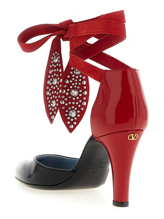  발렌티노 가라바니 힐/펌프스 투톤 레더 폴리폴리지 펌프스 멀티컬러 - VALENTINO GARAVANI