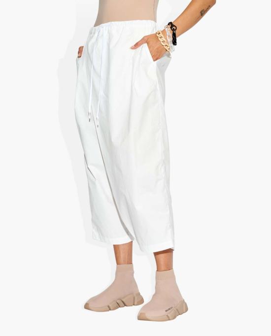  THE CELECT 크롭 팬츠 셀렉트 크로스오버 팬츠 화이트 - OTHER BRANDS