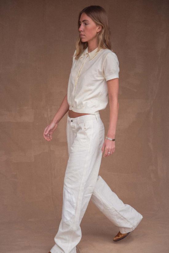  Sønderhaus 수트 팬츠 Donovan 트라우저 그린/화이트 - OTHER BRANDS