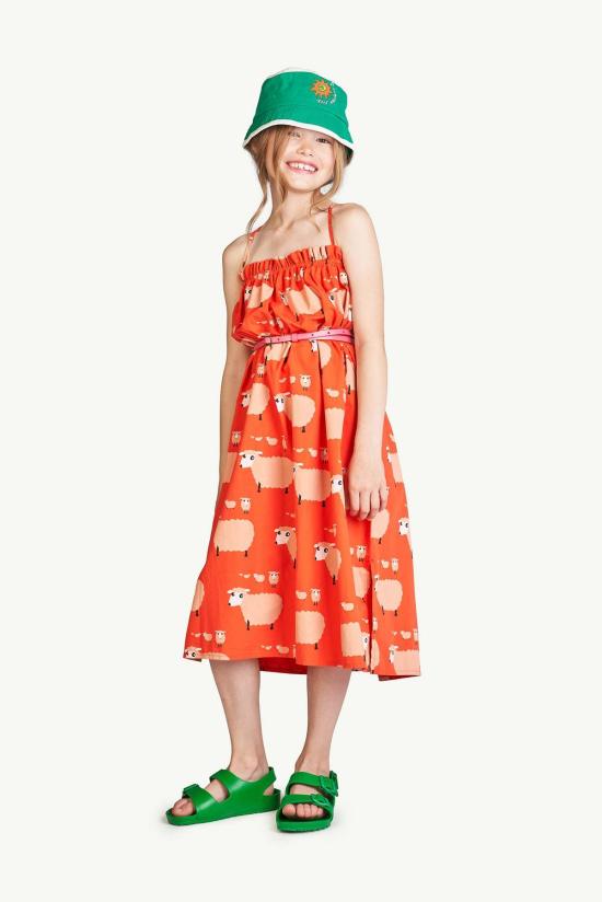  [키즈] 더 애니멀스 옵저버토리 원피스 어린이 동물 관측소 해파리 어린이 드레스 빨간 양 - THE ANIMALS OBSERVATORY