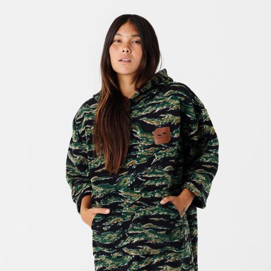  Slowtide 가디건 슬로우타이드 메이저 칠링 플리스 판초 프린트 - OTHER BRANDS