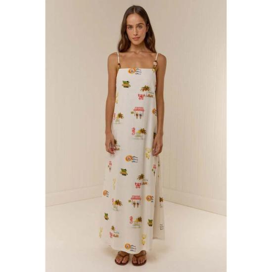  Palm Noosa 롱 원피스 팜 누사 하이디 드레스 트로피카나