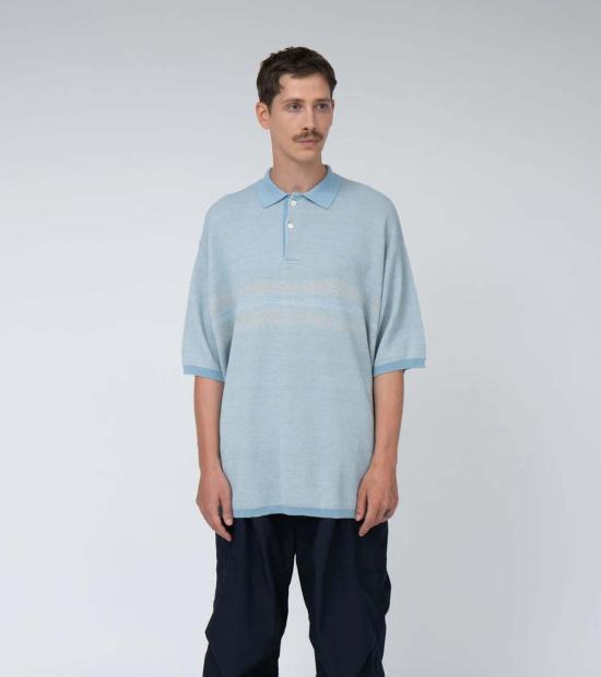  나나미카 폴로 티셔츠 폴로 스웨터 색소폰 - NANAMICA