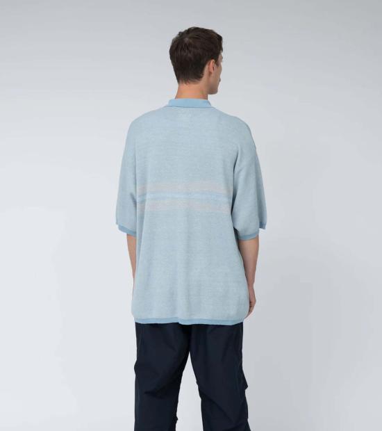  나나미카 폴로 티셔츠 폴로 스웨터 색소폰 - NANAMICA