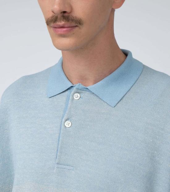  나나미카 폴로 티셔츠 폴로 스웨터 색소폰 - NANAMICA