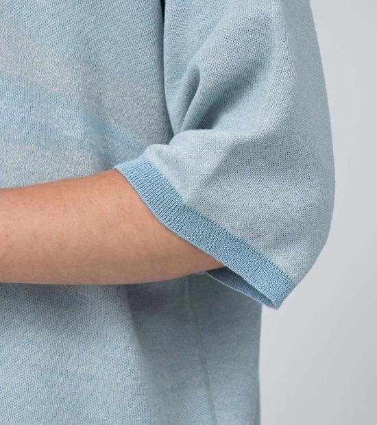  나나미카 폴로 티셔츠 폴로 스웨터 색소폰 - NANAMICA